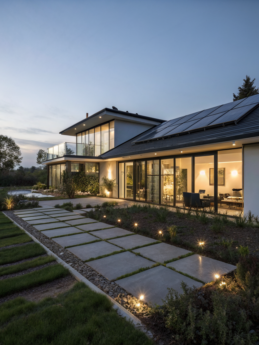 Modern architectural cladding on a luxury residential project