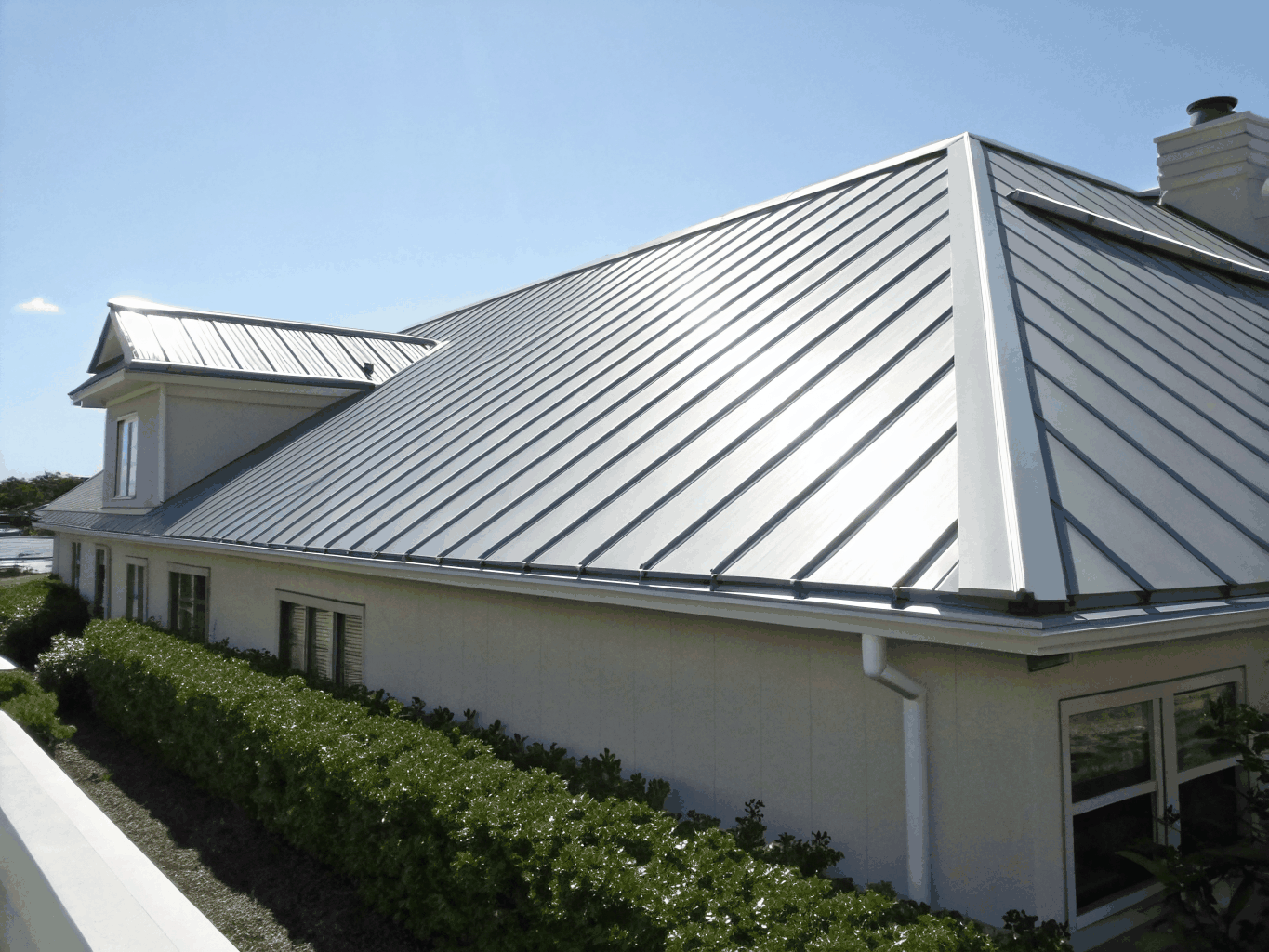 Premium standing seam metal roof installation