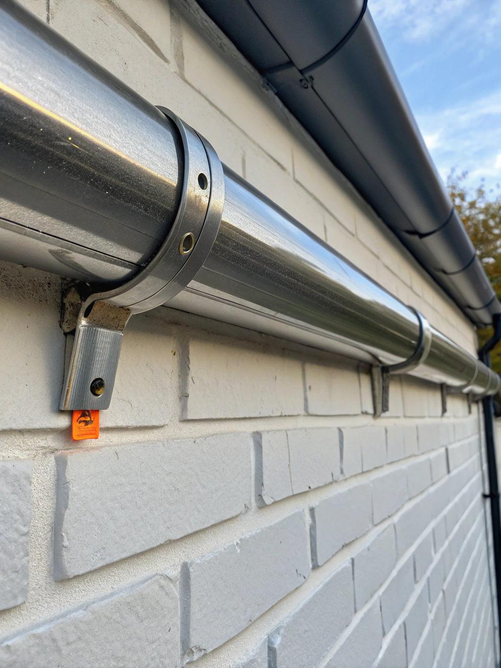 Professional snow retention system on a metal roof